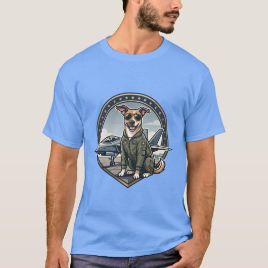 top gun pup T-shirt (Voorkant)