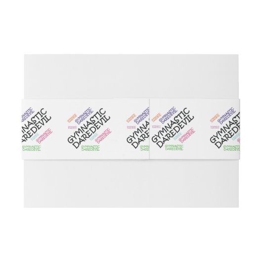 TOP Gymnastics Dareduivel Uitnodigingen Wikkel (Achterkant Voorbeeld)