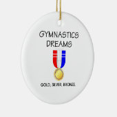 TOP Gymnastics Dreams Keramisch Ornament (Rechts)