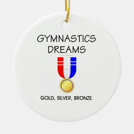 TOP Gymnastics Dreams Keramisch Ornament (Voorkant)
