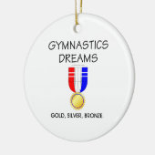 TOP Gymnastics Dreams Keramisch Ornament (Links)