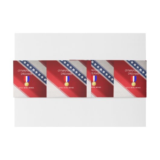 TOP Gymnastics Dreams Uitnodigingen Wikkel (Achterkant Voorbeeld)