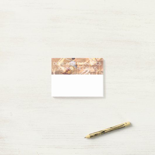 TOP Gymnastics Humor Post-it® Notes (Op bureau)
