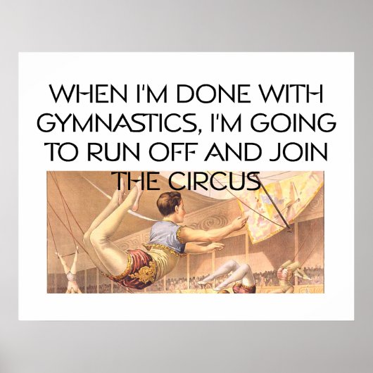 TOP Gymnastics Humor Poster (Voorkant)