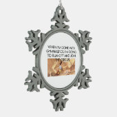 TOP Gymnastics Humor Tin Sneeuwvlok Ornament (Links)