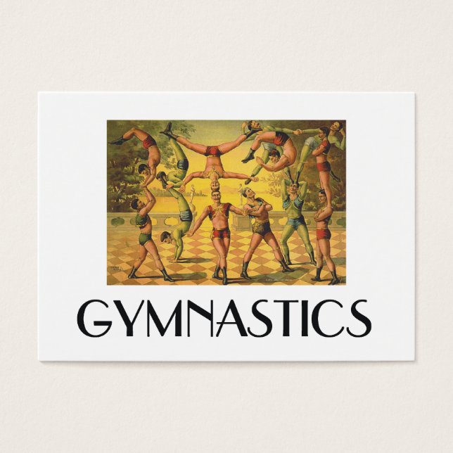 TOP Gymnastics Old School Visitekaartjes (Voorkant)
