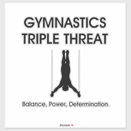 TOP Gymnastics Triple (M) Sticker (Vel)