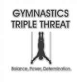 TOP Gymnastics Triple (M) Sticker (Voorkant)