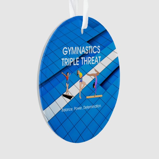 TOP Gymnastics Triple Ornament (voorkant)