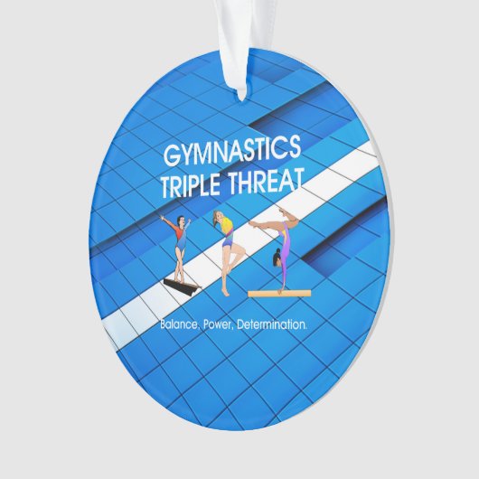 TOP Gymnastics Triple Ornament (voorkant)