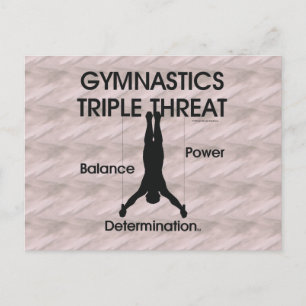 TOP Gymnastics Triple Threat (Mannen) Briefkaart