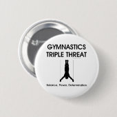 TOP Gymnastics Triple Threat (Mannen) Ronde Button 5,7 Cm (Voorkant /achterkant)
