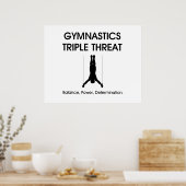 TOP Gymnastics Triple Threat Poster (Keuken)