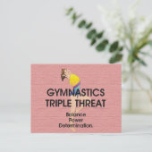 TOP Gymnastics Triple Threat (W) Briefkaart (Staand voorkant)