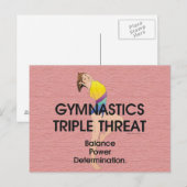 TOP Gymnastics Triple Threat (W) Briefkaart (Voorkant / Achterkant)