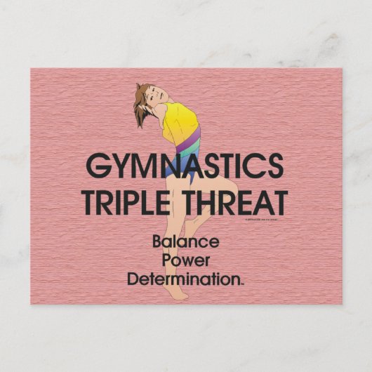 TOP Gymnastics Triple Threat (W) Briefkaart (Voorkant)