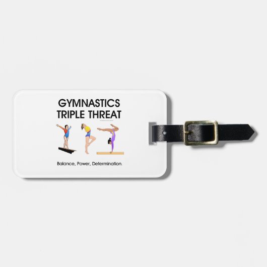 TOP Gymnastics Triple (W) Bagagelabel (Voorkant horizontaal)