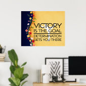 TOP Gymnastics Victory Slogan Poster (Thuiskantoor)