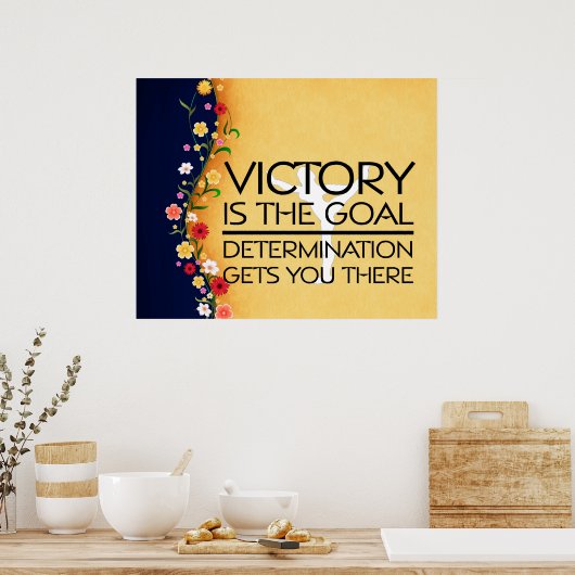 TOP Gymnastics Victory Slogan Poster (Keuken)