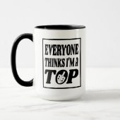 Top Hanukkah Dreidel Joke Gift Mok (Links)