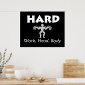 TOP Harde werkkop Poster (Keuken)