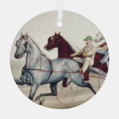 TOP Harness Racing Glass Ornament (Achterkant)