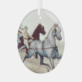TOP Harness Racing Glass Ornament (Voorkant links)