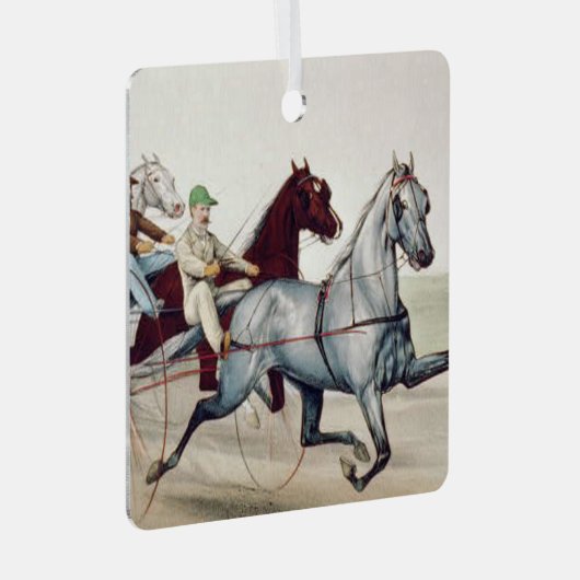 TOP Harness Racing Metal Ornament (Voorkant Rechts)