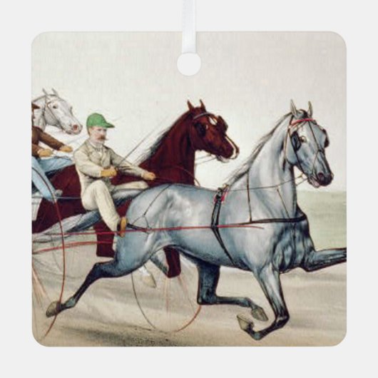 TOP Harness Racing Metal Ornament (Voorkant)