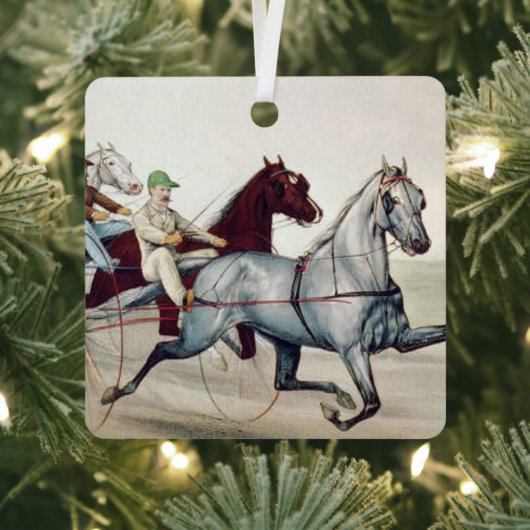 TOP Harness Racing Metal Ornament (Insitu)