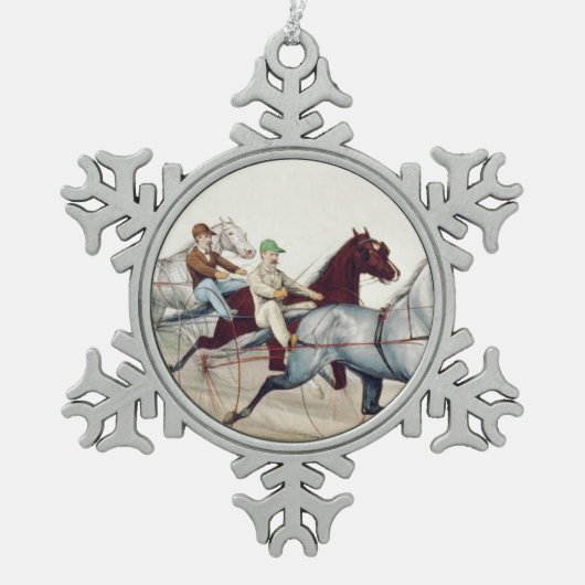 TOP Harness Racing Tin Sneeuwvlok Ornament (Voorkant)