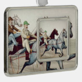 TOP Harness Racing Verzilverd Omlijst Ornament (Rechts)