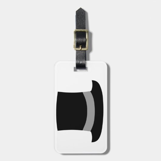 Top Hat Bagagelabel (Voorkant verticaal)