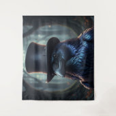 Top Hat Blackbird The Raven Wandkleed (Voorkant)