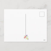 Top Hat Bow Stropdas Spring Flowers Groundhog Feestdagenkaart (Achterkant)