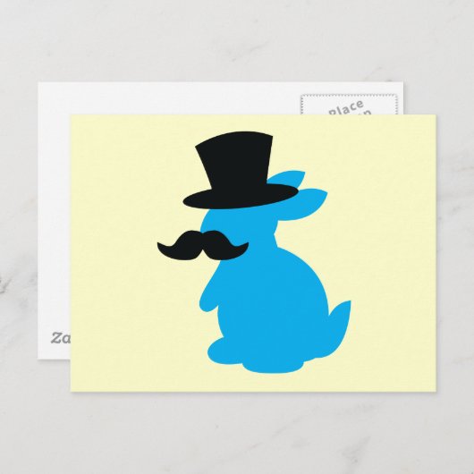 Top Hat Bunny Rabbit Briefkaart (Voorkant / Achterkant)