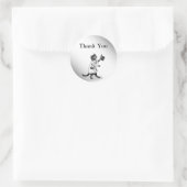 Top Hat Cat Dank u Sticker (Tas)