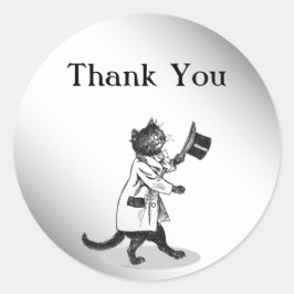  Top Hat Cat Dank u Sticker