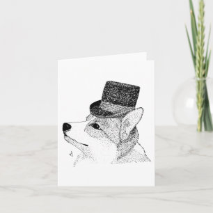 Top Hat Corgi Kaart