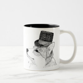 Top Hat Corgi Tweekleurige Koffiemok