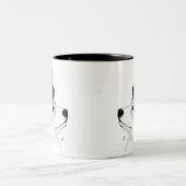 Top Hat Corgi Tweekleurige Koffiemok (Center)