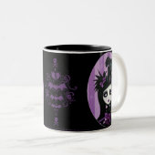 Top Hat Delphinia Tweekleurige Koffiemok (Voorkant rechts)