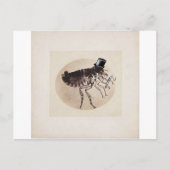 Top Hat en Cane Flea Briefkaart (Voorkant)