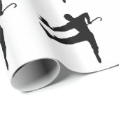 Top Hat en Cane Tap Dancer Cadeaupapier (Rol Hoek)
