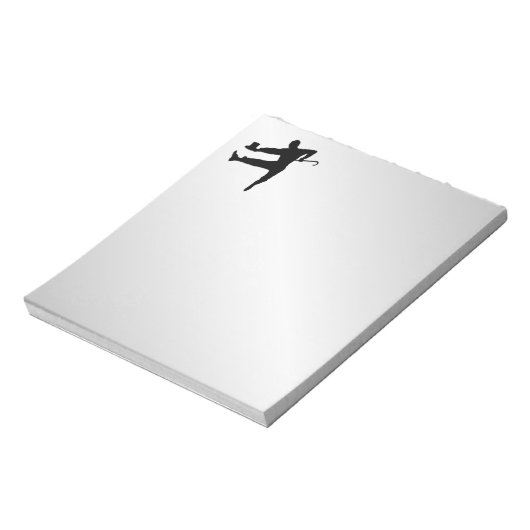 Top Hat en Cane Tap Dancer Notitieblok (Linkerzijde)