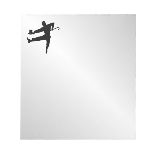 Top Hat en Cane Tap Dancer Notitieblok (Voorkant)