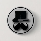 Top Hat en Mustache Button (Voorkant)