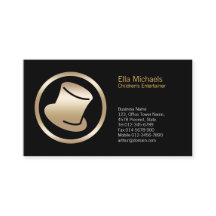 Top Hat Icon Kinderentertainer Visitekaartje