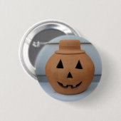 Top Hat Pumpkin Ronde Button 5,7 Cm (Voorkant /achterkant)
