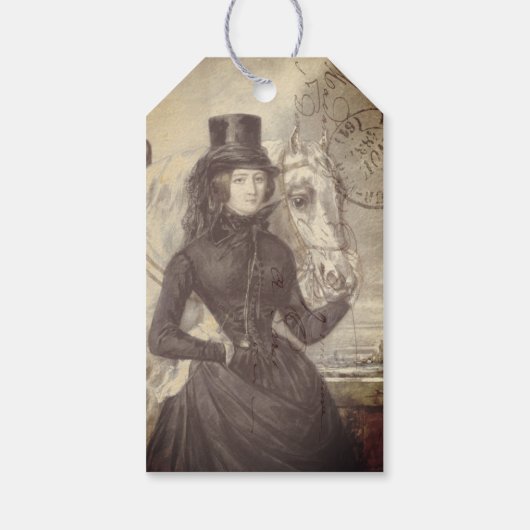 Top Hat Riders Journaling Label Cadeaulabel (Achterkant)